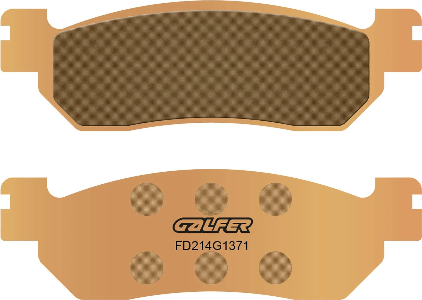 Rear Sintered Street Brake Pads - Galfer Compatible With Linhai Monarch 160 (2004)