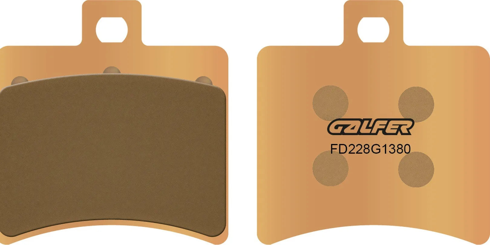 Rear Sintered Scooter Brake Pads - Galfer Compatible With Malaguti Spider Max Gt 500 (2004)