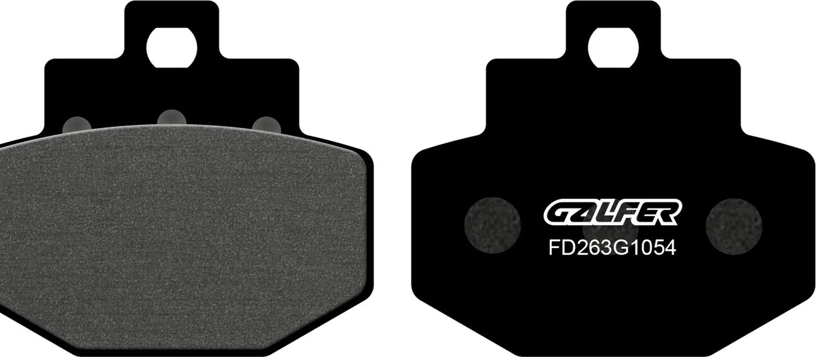 Rear Semi-Metal Brake Pads - Galfer Compatible With Piaggio Hexagon Gtx 125 G