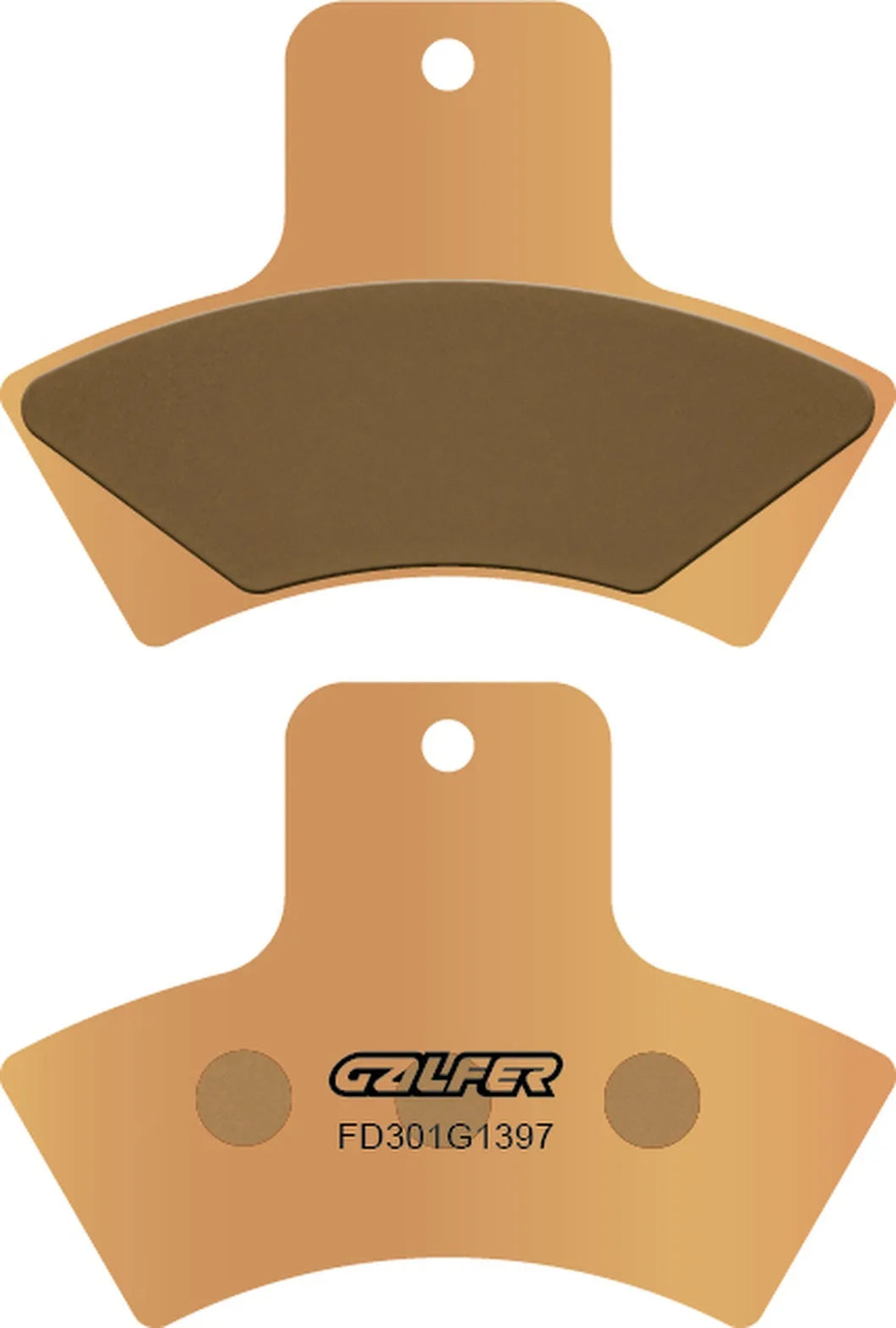 Rear Sintered Quads Brake Pads - Galfer Compatible With Linhai Goon 260 (2007)