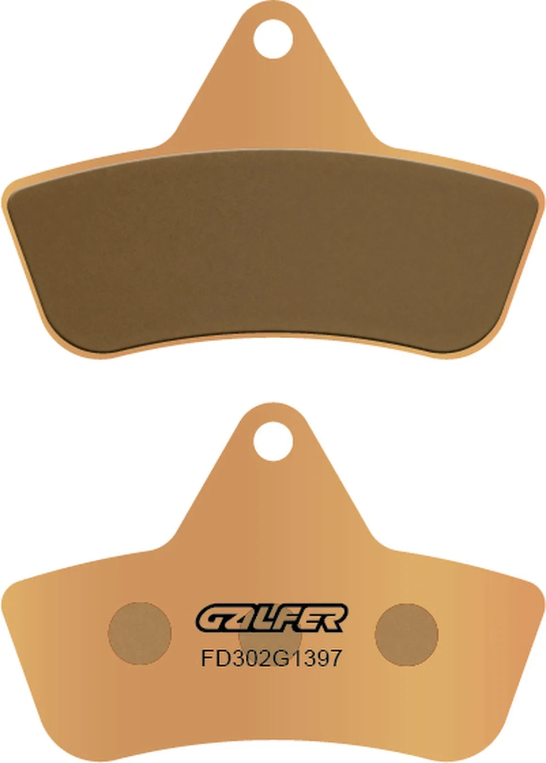 Bremsbeläge Hinten Sinter Quads - Galfer Kompatibel Mit Arctic Cat 375 2X4 / 4X4 (1998-2004)