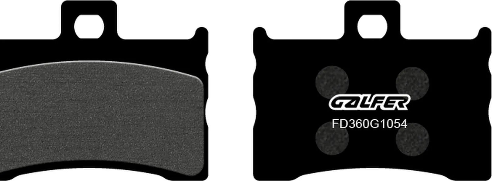 Front Semi-Metal Brake Pads - Galfer Compatible With Metrakit Mini Gp 70 R (2008)