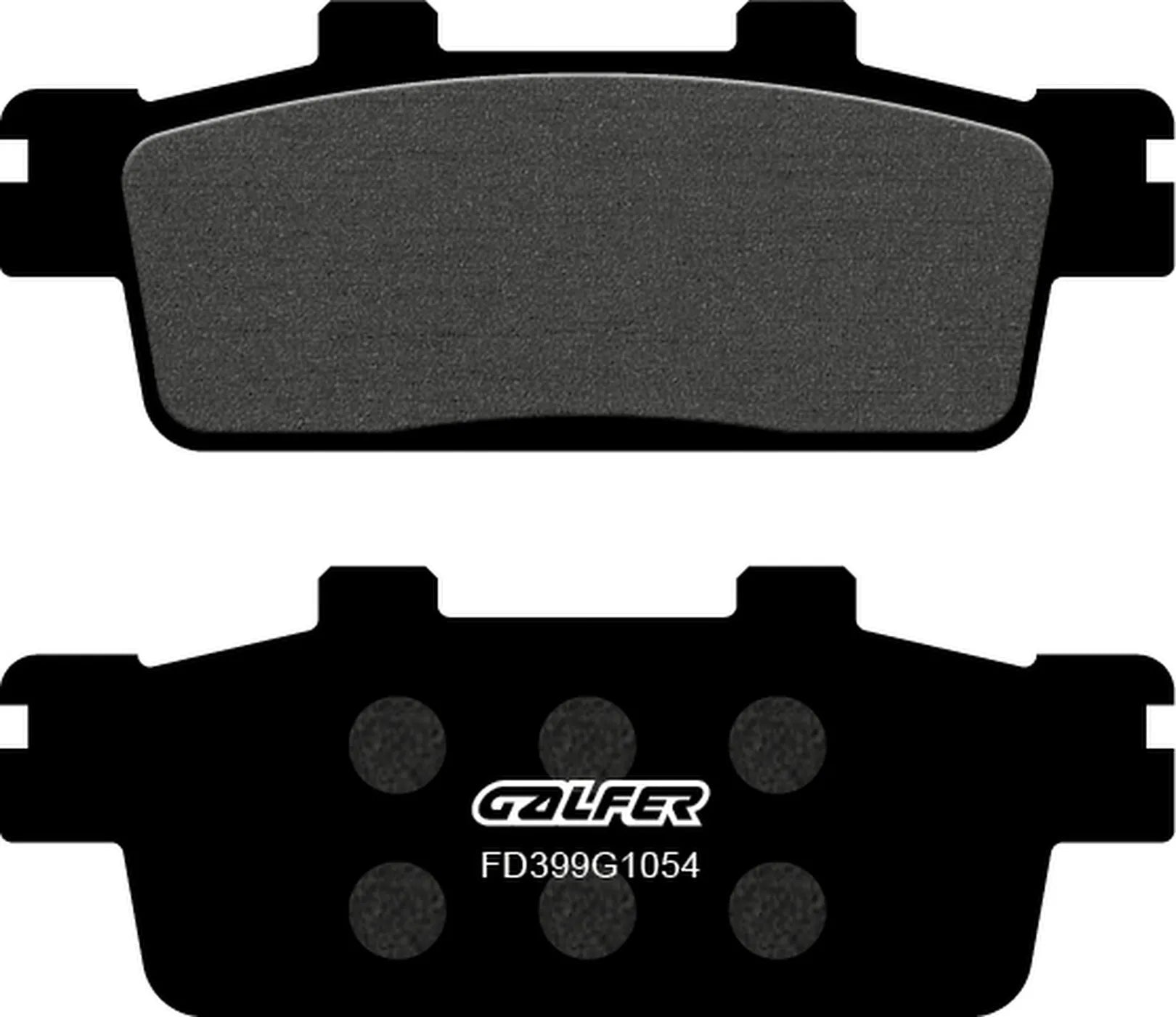 Bremsbeläge Hinten Semi-Metall - Galfer Kompatibel Mit Daelim Et 250 Quad (2006)