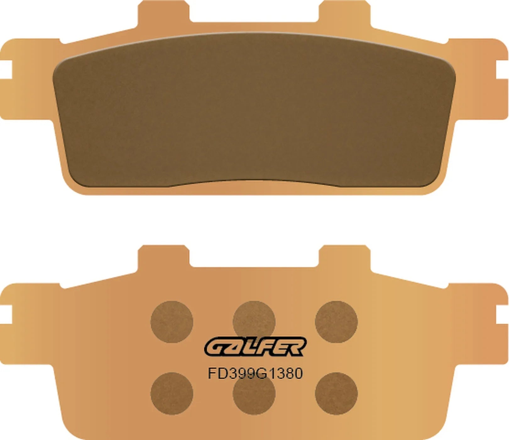 Rear Sintered Scooter Brake Pads - Galfer Compatible With Tgb X-Motion 250I (2008)