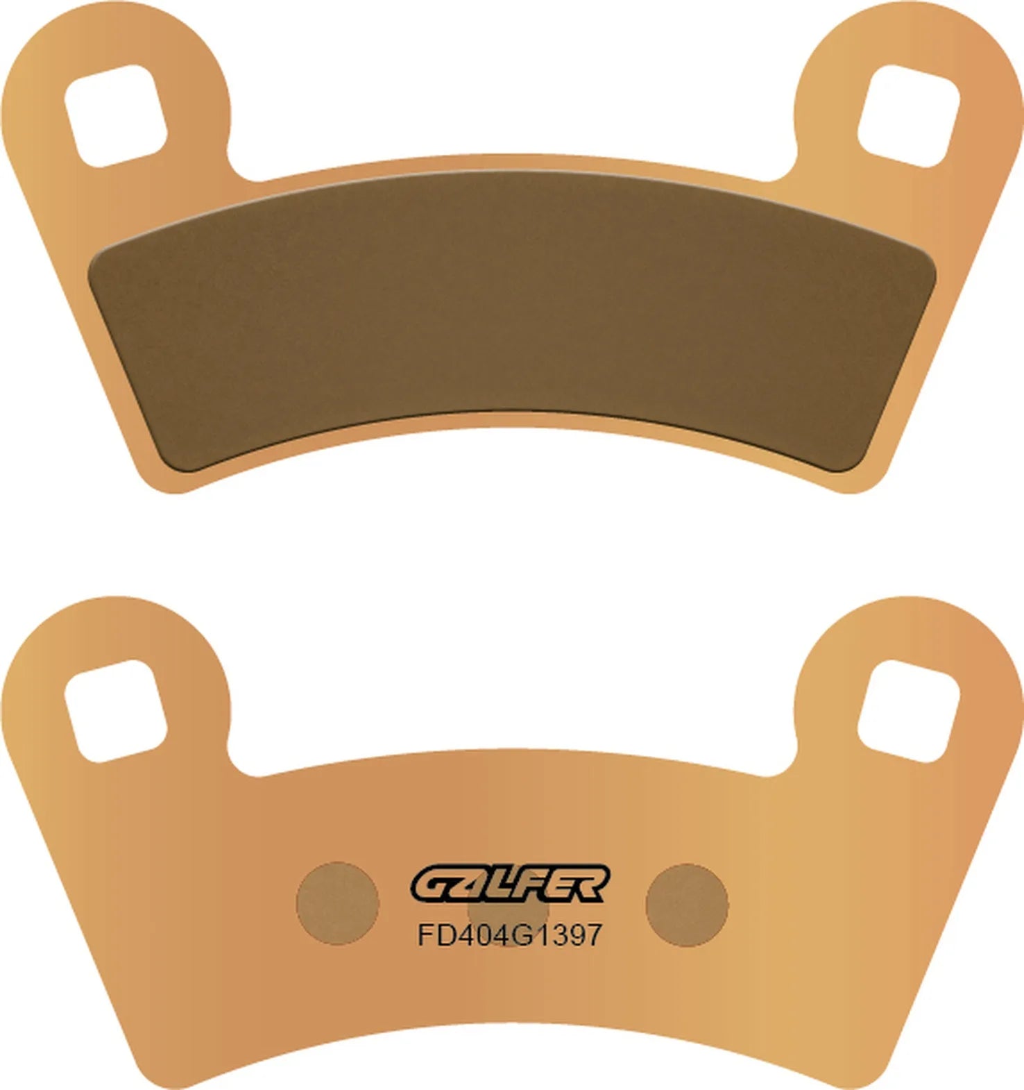 Front Sintered Quads Brake Pads - Galfer Compatible With Polaris Rzr Rzr 750 (2012)