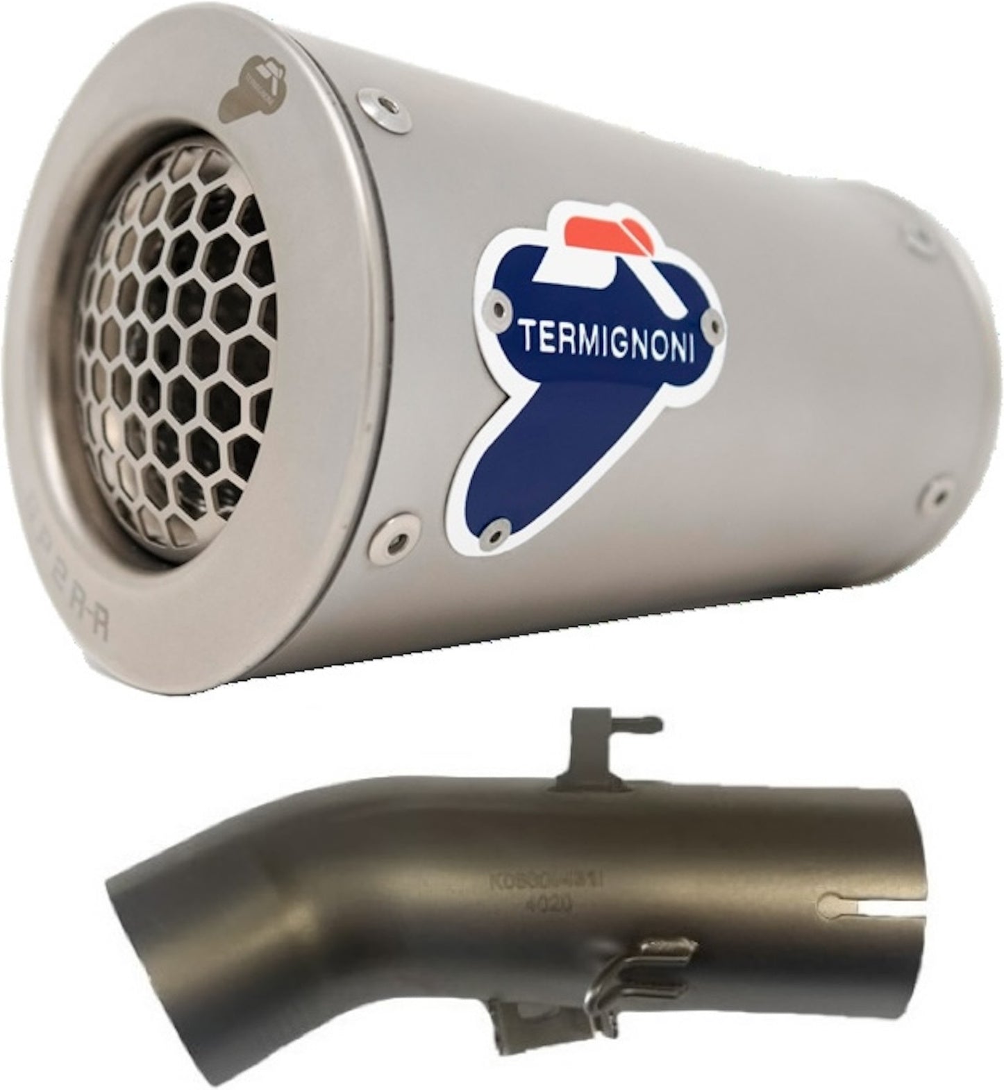 Exhaust Tip Without Sound Certification Gp2R-R Stainless Steel - Termignoni Compatible With Benelli Leoncino 500 (2018-2020)