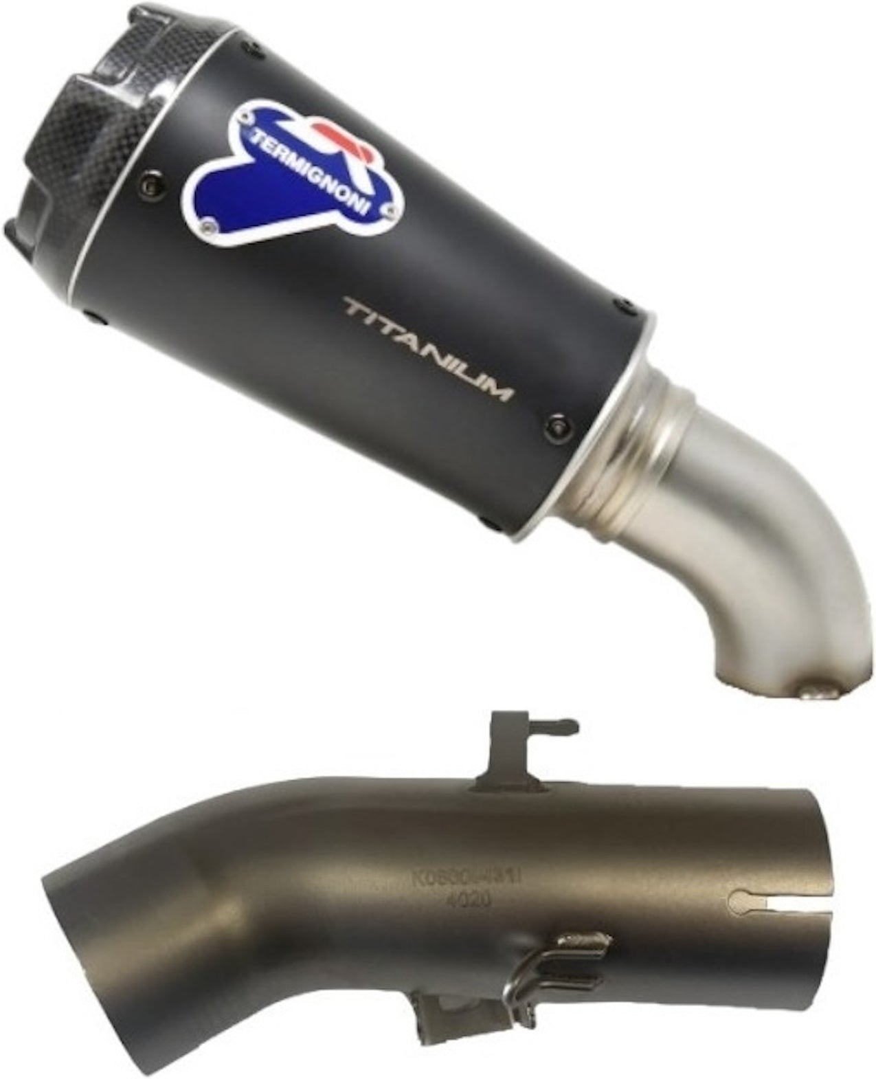Exhaust Tip Without Sound Certification Gp2R-R Stainless Steel - Termignoni Compatible With Benelli Leoncino 500 (2018-2020)