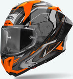 Integralhelm Für Motorrad Airoh Gp800 - Gp8Mu32 Hpc Carbon Glanzorange Must Grösse M