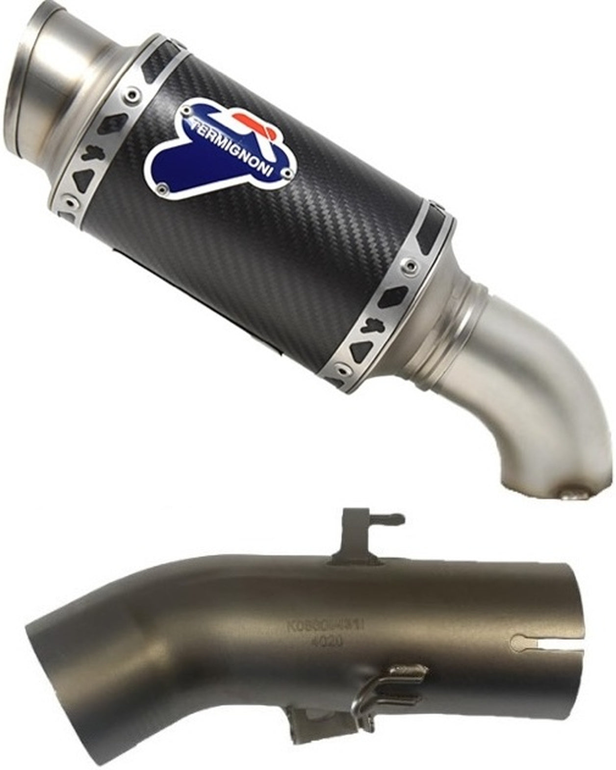Complete Exhaust System Without Sound Certification Gp Carbon - Termignoni Compatible With Bmw S 1000 Rr (2019-2020)