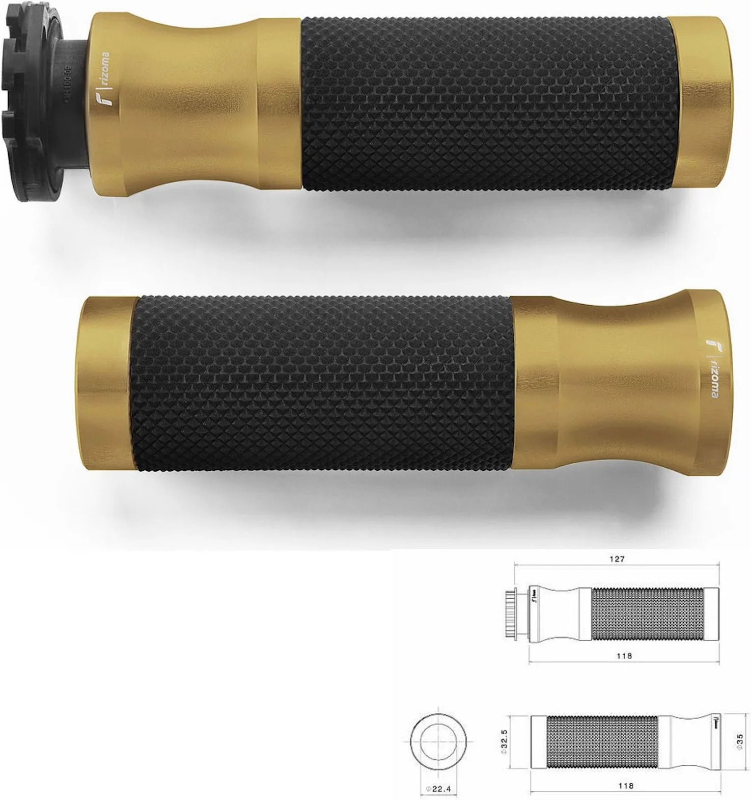 Knöpfe Ø22 Sport - Rizoma Kompatibel Mit Ktm 390 Duke Abs (2013-2016)