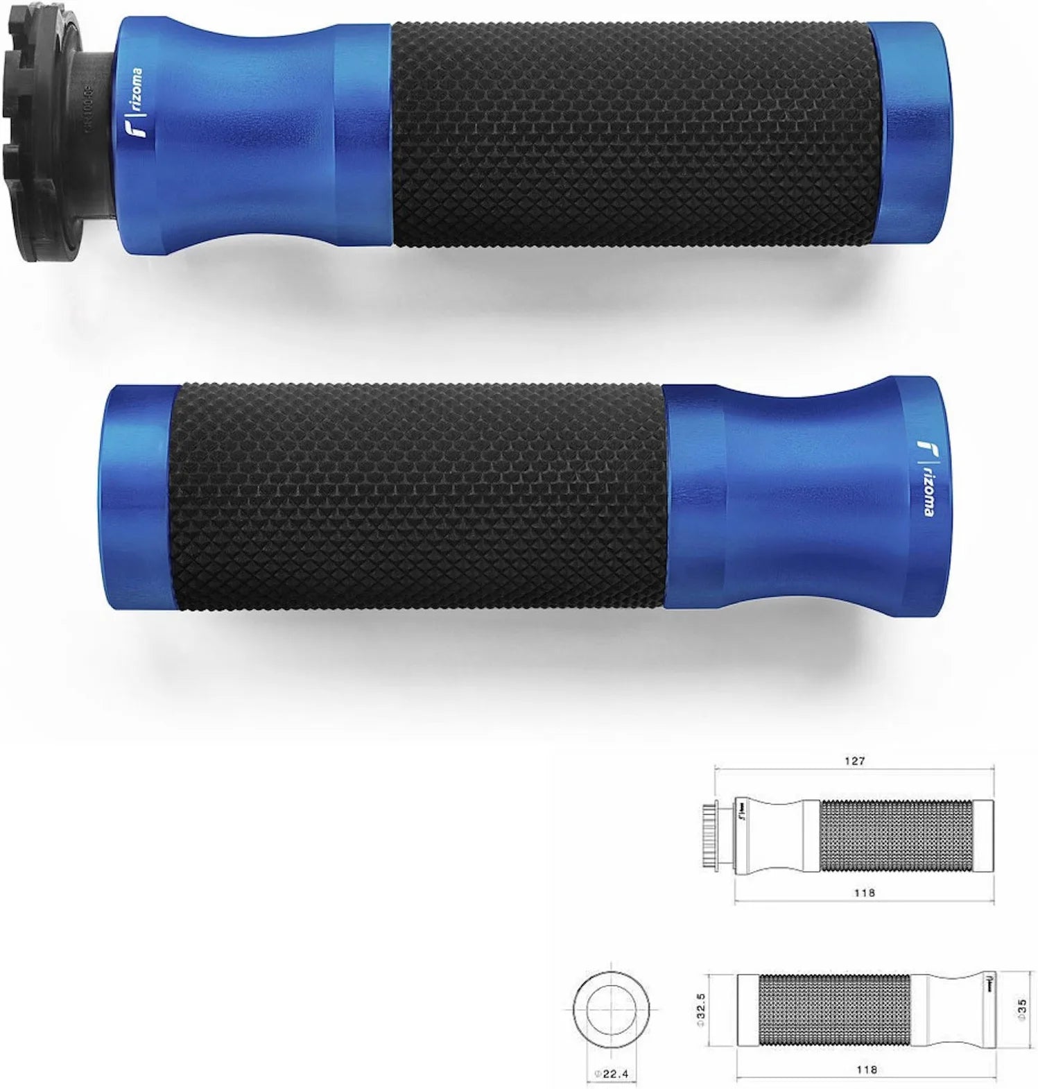 Knöpfe Ø22 Sport - Rizoma Kompatibel Mit Ktm 390 Duke Abs (2013-2016)