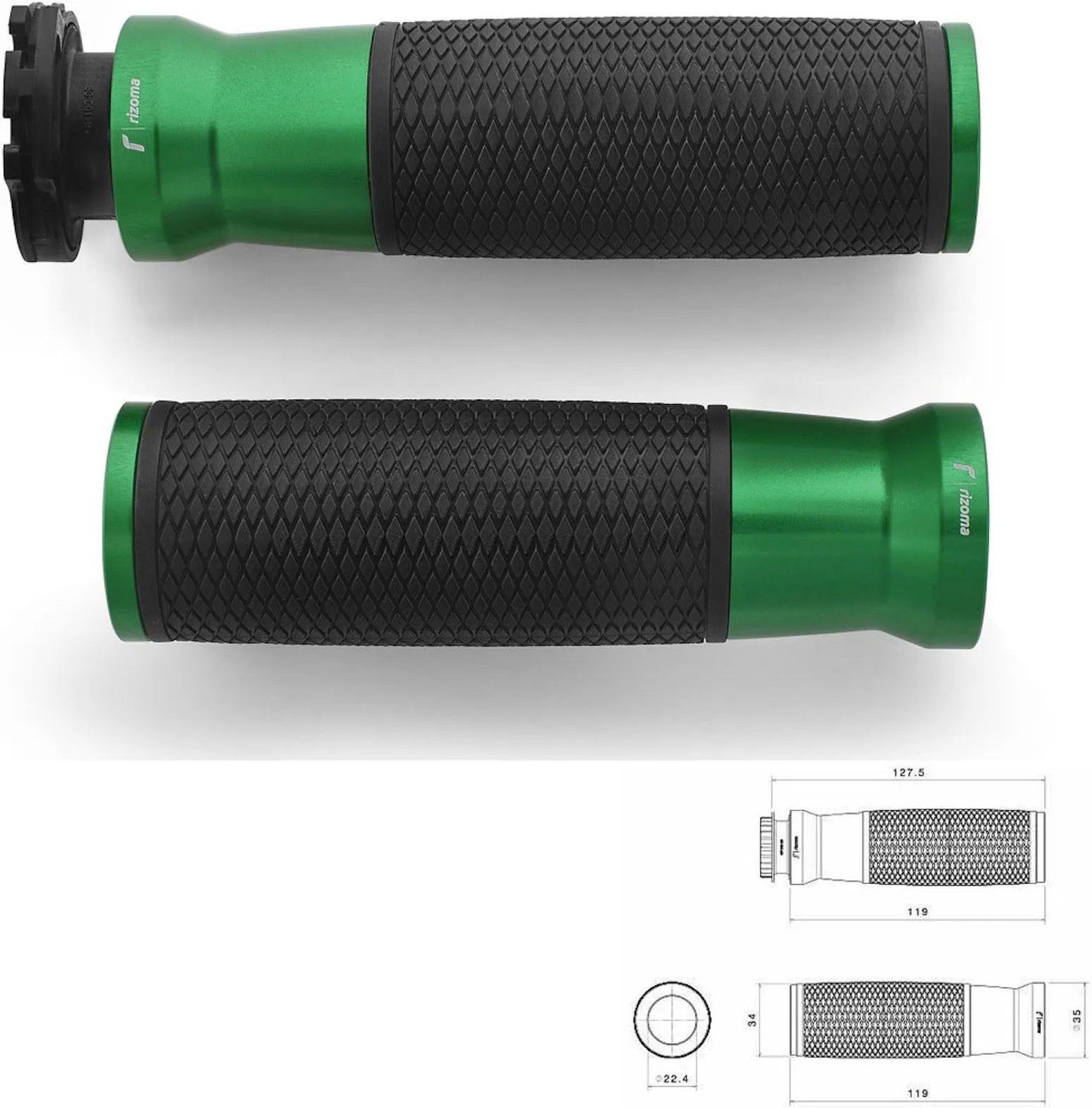 Knöpfe Ø22 Urlo - Rizoma Kompatibel Mit Suzuki V-Strom 1000 (2017-2019)