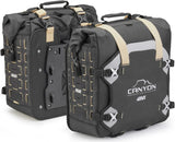 Satteltaschen Monokey Canyon Schwarz 70 Lt Canyon Nylon - Givi Kompatibel Mit Royal Enfield Himalayan (2021-2023)