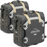 Satteltaschen Monokey Cam-Side Canyon Schwarz 60 Lt Canyon Nylon - Givi Kompatibel Mit Yamaha Xt 1200 Z Super Ténéré (2010-2020)