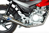 Komplette Auspuffanlage Mit Geräuschzulassung Conical Edelstahl - Termignoni Kompatibel Mit Honda Cbf 125 (2009-2011)