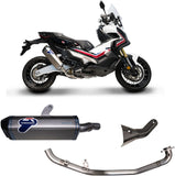 Komplette Auspuffanlage Ohne Katalysator Und Mit Geräuschzulassung Scream Titan Carbon Cap - Termignoni Kompatibel Mit Honda X-Adv 750 (2017-2022)