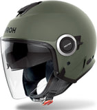 Urban-Helm Für Motorrad Airoh Helyos - He670 Thermoplastic Hrt Militärgrün Matt Color Grösse Xxl