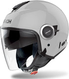 Urban Motorcycle Helmet Airoh Helyos - He681 Thermoplastic Hrt Concrete Grey Gloss Color Size Xxl