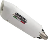 Complete Catalytic Exhaust System With Sound Certification Albus Evo4 White Aluminium - Gpr Compatible With Bmw G 310 R (2017-2021)