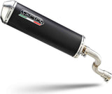 Complete Non-Catalytic Exhaust System With Sound Certification Evo4 Road Black Aluminium - Gpr Compatible With Piaggio Vespa 150 Et4 Leader (1996-2002)