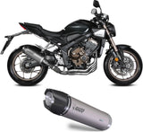 Complete Non-Catalytic Exhaust System With Sound Certification Ak-1 Steel Black Carbon Fiber End Cap - Mivv Compatible With Honda Cb 650 R (2024-2026)