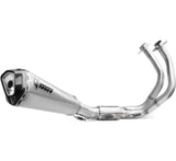 Complete Catalytic Exhaust System With Sound Certification Delta Race Stainless Steel Carbon Fiber End Cap - Mivv Compatible With Kawasaki Z 650 (2025-2026)