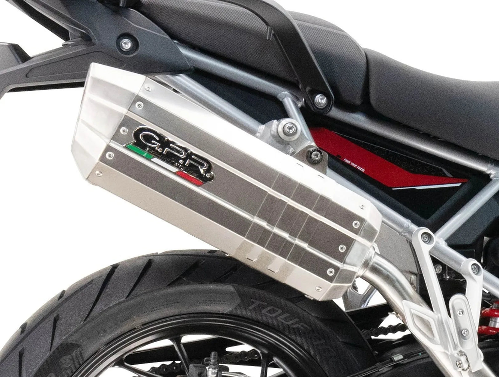 Auspuffendstück Mit Geräuschzulassung Hyper Sonic Edelstahl - Gpr Kompatibel Mit Aprilia Caponord 1200 (2013-2016)