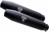 Exhaust Tip With Noise Certification Deeptone Cafe Racer Black Stainless Steel - Gpr Compatible With Moto Guzzi V 35 Tt - Sp - Lario - Gt- Custom (1982-1994)