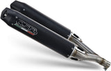 Dual Exhaust System With Sound Certification Furore Aluminium Black - Gpr Compatible With Aprilia Rsv 1000 R Factory (2006-2010)