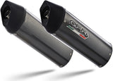 Doppelauspuffanlage Mit Geräuschzulassung Furore Carbon Look - Gpr Kompatibel Mit Honda Vtr 1000 F Firestorm (1997-2007)