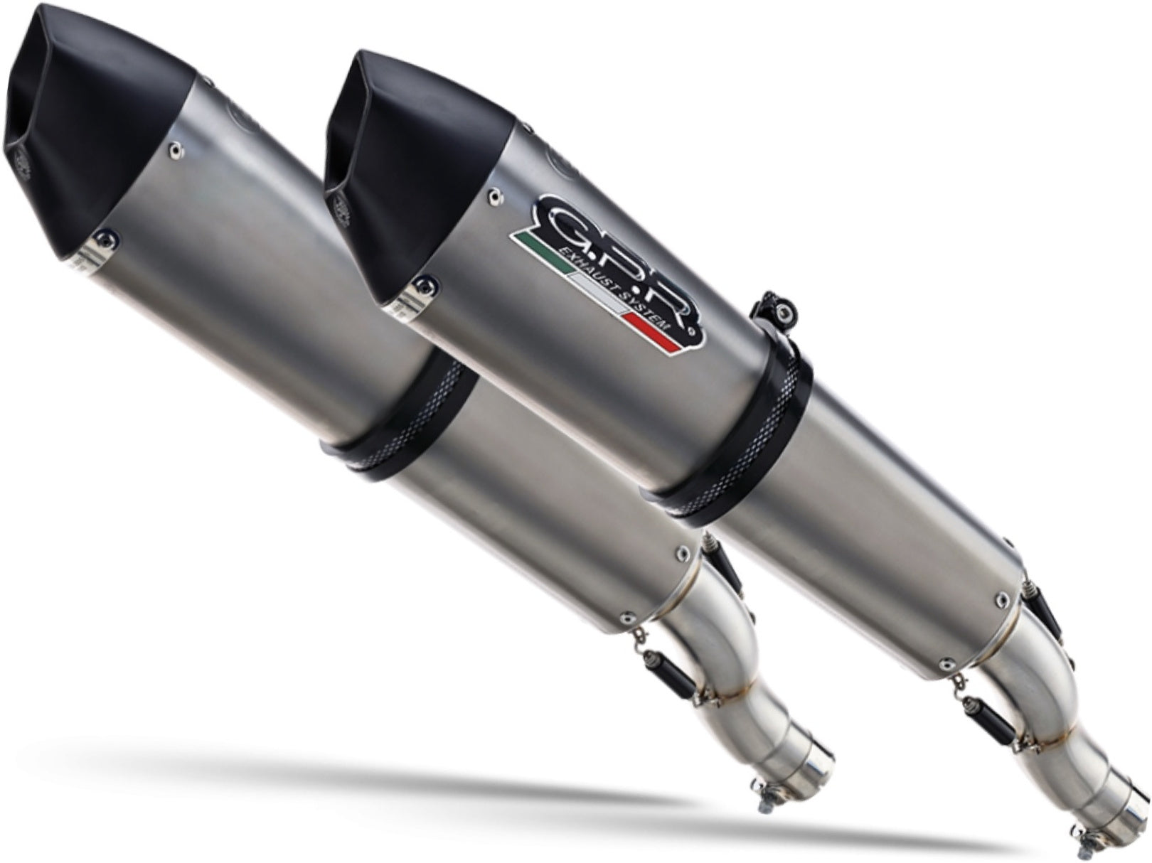 Dual Exhaust System With Sound Certification Gpe Anniversary Titanium - Gpr Compatible With Triumph Speed Triple 1050 (2011-2015)