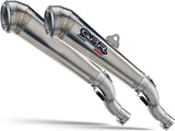 Dual Catalytic Exhaust Tips With Sound Certification Powercone Evo Stainless Steel - Gpr Compatible With Royal Enfield Interceptor 650 (2019-2023)