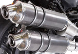 Doppelauspuffanlage Mit Geräuschzulassung Tondo Carbon Look - Gpr Kompatibel Mit Harley-Davidson Xr 1200 (2008-2012)