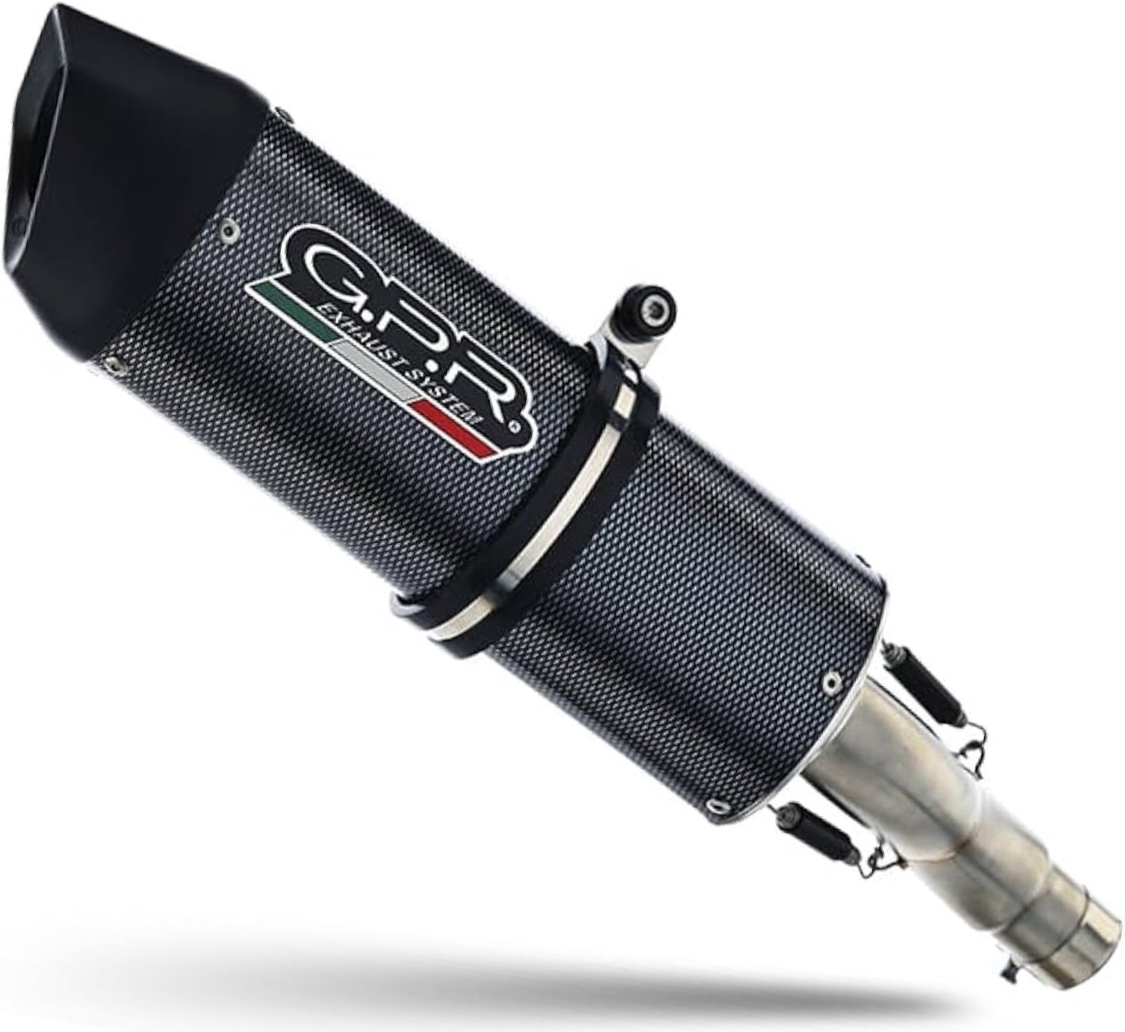 Exhaust Tip With Noise Certification Furore Evo4 Carbon Look - Gpr Compatible With Voge Brivido 500 R (2021-2022)