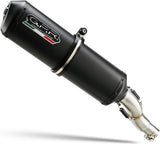 Catalytic Exhaust Tip With Sound Certification Ghisa Black Stainless Steel - Gpr Compatible With Moto Guzzi Stelvio 1200 8V (2011-2017)
