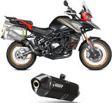 Exhaust Tip With Noise Certification Speed Edge Steel Black - Mivv Compatible With Qj Motor Srt 800 Sx (2024)