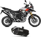 Exhaust Tip With Noise Certification Speed Edge Steel Black - Mivv Compatible With Triumph Tiger 900 (2024-2026)