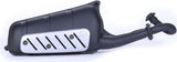 Complete Catalytic Exhaust System With Sound Certification X-Fight Steel Black - Leovince Compatible With Rieju Mrt 50 - Pro - Sm (2009-2012)