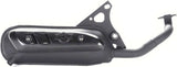 Complete Catalytic Exhaust System With Sound Certification Sito Stainless Steel - Leovince Compatible With Peugeot Jet Force C-Tech 50 Liquid (2005)