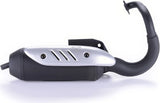 Komplette Abgasanlage Mit Katalysator Und Geräuschzulassung Sitoplus Edelstahl - Leovince Kompatibel Mit Peugeot Looxor 50 Injection (2004-2005)