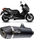 Auspuffendstück Mit Geräuschzulassung Nero Edelstahl Endkappe Carbon Fiber - Leovince Kompatibel Mit Yamaha X-Max 300 (2017-2020)