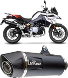 Auspuffendstück Mit Geräuschzulassung Nero Edelstahl Endkappe Carbon Fiber - Leovince Kompatibel Mit Bmw F 750 Gs (2018-2024)