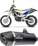 Auspuffendstück Mit Geräuschzulassung Nero Edelstahl Endkappe Carbon Fiber - Leovince Kompatibel Mit Husqvarna 701 Enduro - Lr (2017-2020)