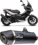 Auspuffendstück Mit Geräuschzulassung Nero Edelstahl Endkappe Carbon Fiber - Leovince Kompatibel Mit Aprilia Sr Gt 125 - Sport (2022-2024)