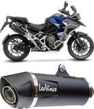 Auspuffendstück Mit Geräuschzulassung Nero Edelstahl Endkappe Carbon Fiber - Leovince Kompatibel Mit Triumph Tiger 1200 Gt Pro (2022-2024)