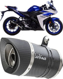 Auspuffendstück Mit Geräuschzulassung Lv Pro Carbon Fiber Endkappe Carbon Fiber - Leovince Kompatibel Mit Yamaha Yzf-R25 (2014-2018)