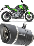Auspuffendstück Mit Geräuschzulassung Lv Pro Carbon Fiber Endkappe Carbon Fiber - Leovince Kompatibel Mit Kawasaki Z 900 (2017-2019)