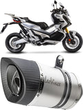 Exhaust Tip With Noise Certification Lv Pro Stainless Steel Carbon Fiber End Cap - Leovince Compatible With Honda Forza 750 (2025-2026)