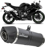 Exhaust Tip With Noise Certification Lv One Evo Carbon Fiber Carbon Fiber End Cap - Leovince Compatible With Kawasaki Zx 6R Ninja (2019-2020)