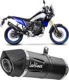 Auspuffendstück Mit Geräuschzulassung Lv One Evo Edelstahl Schwarz Endkappe Carbon Fiber - Leovince Kompatibel Mit Yamaha Ténéré 700 (2021-2024)